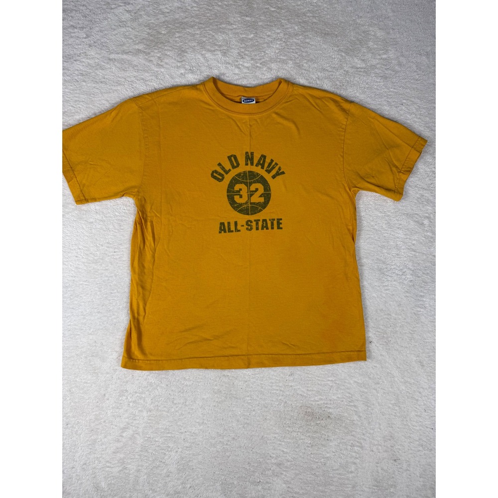 Old‎ Navy Graphic T-Shirt Kids Medium Gold All-State Basketball Varsity Tee
